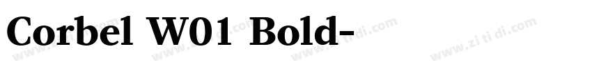 Corbel W01 Bold字体转换